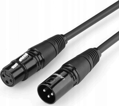 Kabllo audio Ugreen 20710B XLR në XLR, 2m, e zezë
