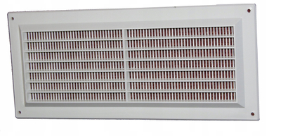 Grilë ajrimi Euro3plast VENTILATION GRILLE 130x300, 130x300 mm, me rrjetë kundra insekteve, e bardhë