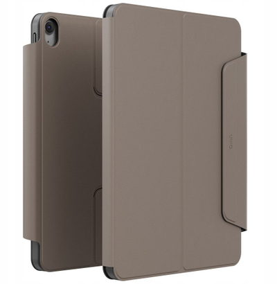 Mbulesë magnetike Uniq Rovus Snapmount për iPad Air 13", rrotullim 360°, gri