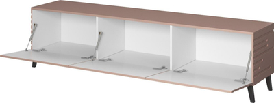 Komod TV Cama Meble RTV Nova, 186x40x48 cm, rozë mat