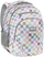 Çantë shkolle Derform Backup Backpack 8 W01, me shumë ndarje, me kuadrate shumëngjyrëshe