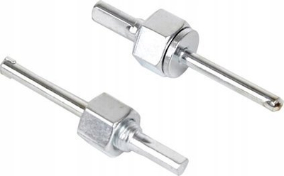 Set sharra rrethore tungsten Geko, 22-73mm, 9 copë, argjendtë