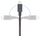 Kабел USB Native Union BELT, USB A во Lightning, 3 m, црно бел