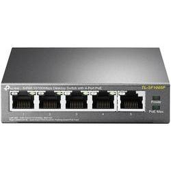 Мрежен свич TP-Link TL-SF1005P, 5 порти 10/100, PoE, метален