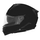 Helmetë integrale Nox N304S, polikarbonat, sistem Double D, e zezë