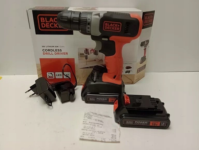 Stërvitëse pa kabëll Black+Decker BCD001C2-QW, 18V, 2 bateri 1.5Ah, portokalli e zezë