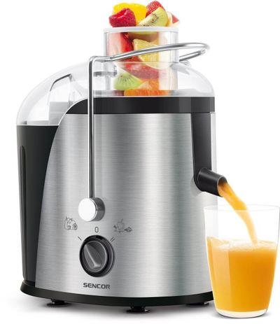 Shtrydhëse frutash Sencor SJE 741SS, 400W, e zezë/e argjendtë