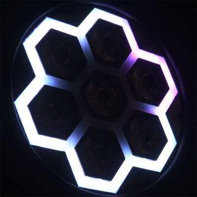Reflektor skenik LED Neon &amp; Rainbow Frame Par, RGBW, DMX, i zi