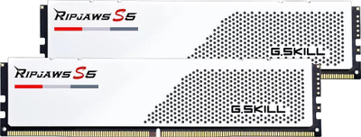 RAM G.Skill Ripjaws S5 F5-5200J4040A48GX2-RS5W, 96GB DDR5, 5200MHz, e bardhë