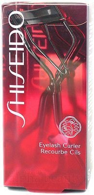 Kapëse qerpikësh Shiseido Eyelash Curler, profesionale, me jastëk ndërrimi, e zezë