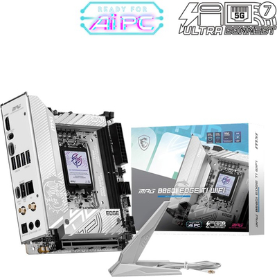 Pllakë amë MSI MPG B860I EDGE TI WIFI, Intel B860, LGA 1851, Mini ITX