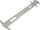 Matës zinxhiri biçiklete Chain Gauge, metal, 15cm, argjendtë