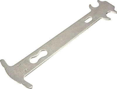 Matës zinxhiri biçiklete Chain Gauge, metal, 15cm, argjendtë