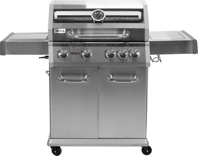 Grill me gaz për kopsht Yato YG-20014, 70x42 cm, argjendtë