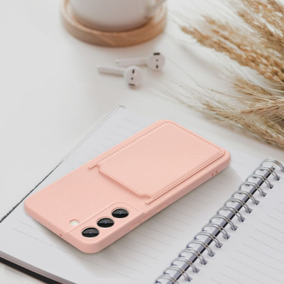 Futera me xhep për kartela Rowy për Samsung Galaxy A34 5G, silikoni, transparente