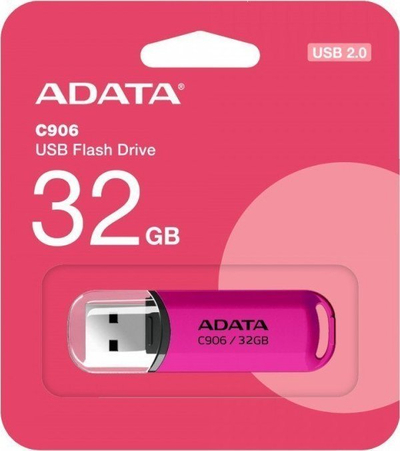 USB ADATA C906, 32GB, USB 2.0, rozë