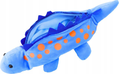 Kuti pelushi dinosauri blu, me varëse, për lapsa