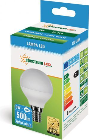 Poç LED Spectrum, 6 W, i bardhë