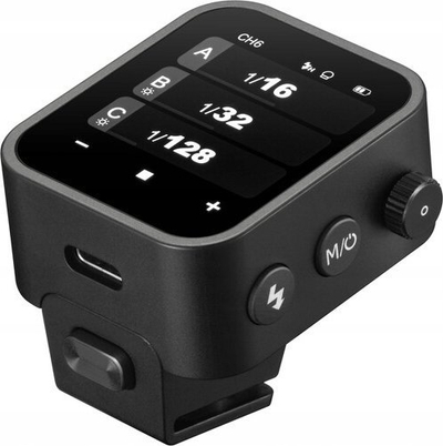 Trigger blici Godox X3 F, TTL wireless, me touchscreen, për kamera Fuji, ngjyrë e zezë