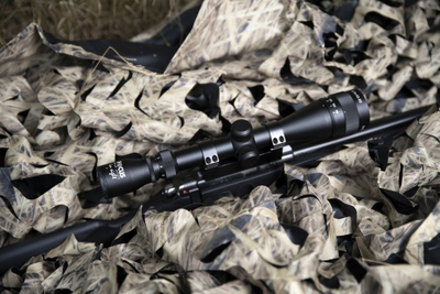Teleskop pushke Focus In Sight 2-12x50, tub 30mm, retikulë #4, i zi