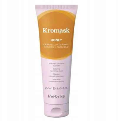 Maskë flokësh Inebrya Kromask Honey, 250ml, për me i ndez e gjallëru nuancat bionde