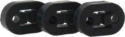 Kapëse marmite TurboWorks Muffler Hanger Type 1, vrimë montimi 11 mm, 73x48x20 mm, ngjyrë e zezë
