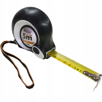 Metër Richmann C1036, 5 m, 25 mm, i zi