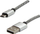 Kabllo USB Logo USB A në microUSB, 1 m, 2A, bardh e zi