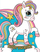 Libër ngjyrosjeje Kreaka Pony, me ngjitëse, shumëngjyrësh