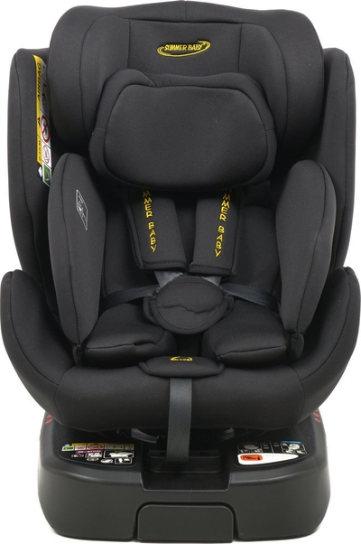 Sedilje makine SUMMER BABY Como I-Size, rrotulluese 360°, me këmbë stabilizuese, e zezë