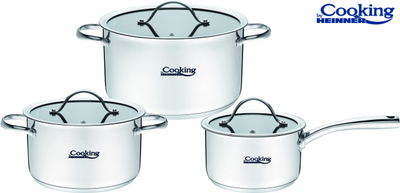 Set tenxheresh Heinner Anna, 6 pjesë, çelik inoks, argjendtë