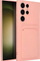 Силиконска маска Forcell за Samsung Galaxy S23 Ultra, со џеб за картичка, розова