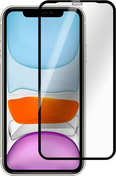Mbrojtës ekrani ESTUFF për iPhone XR, xham i fortë i temperuar, mbulim i plotë, transparent