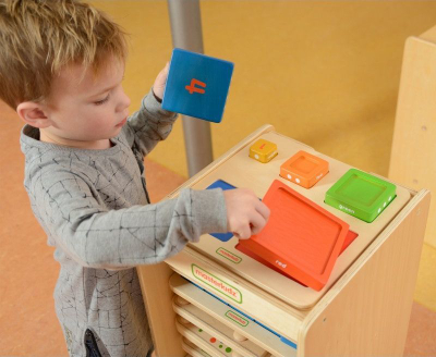 Piramidë edukative prej druri Masterkidz Counting Colors, shumëngjyrëshe