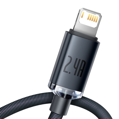 Kabllo USB Baseus CAJY000101, USB A në Lightning, 2 m, 2.4A, e zezë
