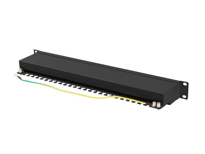 Patch panel rrjeti Gembird 24 porta, 1U 19", Cat.6A FTP, i zi
