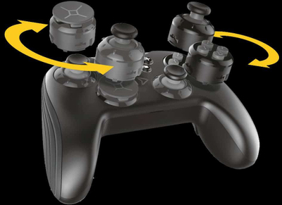 Gamepad Lexip X Crunchyroll Solo Leveling, PC Android Switch, pa kabëll, blu