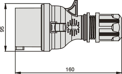 Prizë Elektromet TWIST, 16A, 400V, IP44