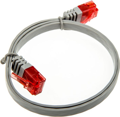 Kabllo rrjeti InLine 71655, 0.5m, Cat.6, gri
