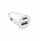 Karikues veture Puro, adapter USB, i bardhë