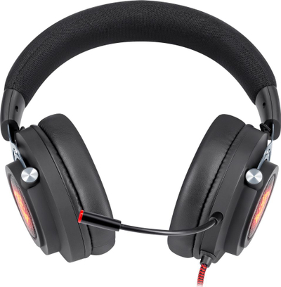 Kufje gaming Genesis Aspis Pro, 7.1 virtual surround, mikrofon që hiqet, të zeza me të kuqe