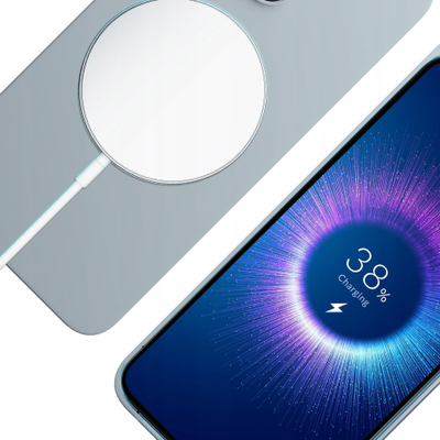 Mbajtëse telefoni 3MK Hardy MagSilicone për iPhone 13 Pro Max, MagSafe, blu