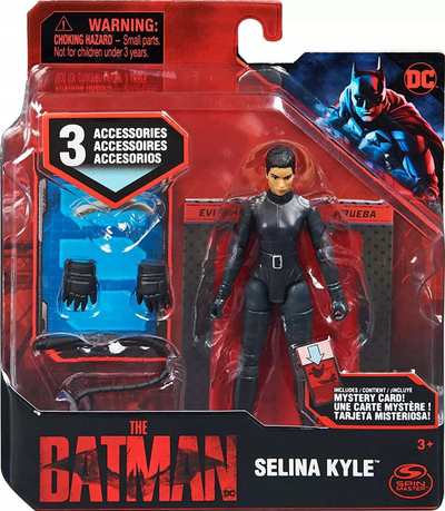 Фигурa акциона DC Comics Selina Kyle 4\", со 3 аксесоари, многубојна