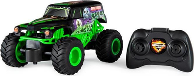 Lodër makinë me komandë Spin Master Monster Jam 1:24 on Gravedigger radio