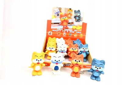 Lodër mekanike mace Gazelo Wind-Up Animal Kitten, set 16 copë, shumëngjyrëshe