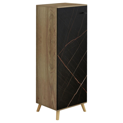 Dollap  këpucësh Alvaro 50x38x135Hcm (HM8954.13), zezë