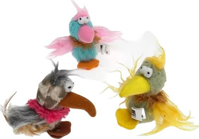 Lodër për mace Cat Toy Ebi Crazy Bird, për lojë dhe gjueti, me ngjyra të përziera