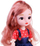 Kukull Pretty Doll ZA4655, 24 cm, me duar e këmbë që lëvizin, me flokë të gjatë
