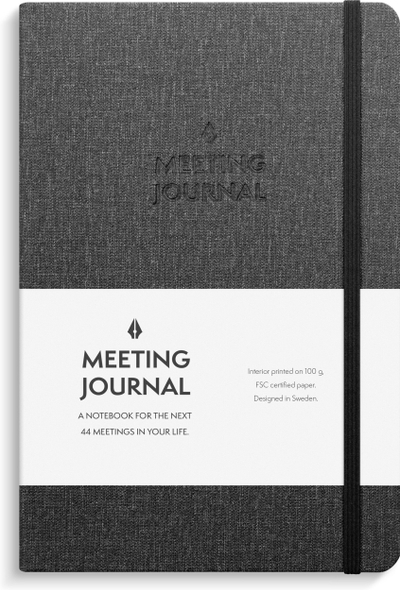 Fletore takimesh Mayland Meeting Journal, A5, kapak i fortë, gri e errët