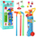 Lodër golfi LeanToys Super Golf Set, 20 pjesë, me karrocë, shumëngjyrëshe